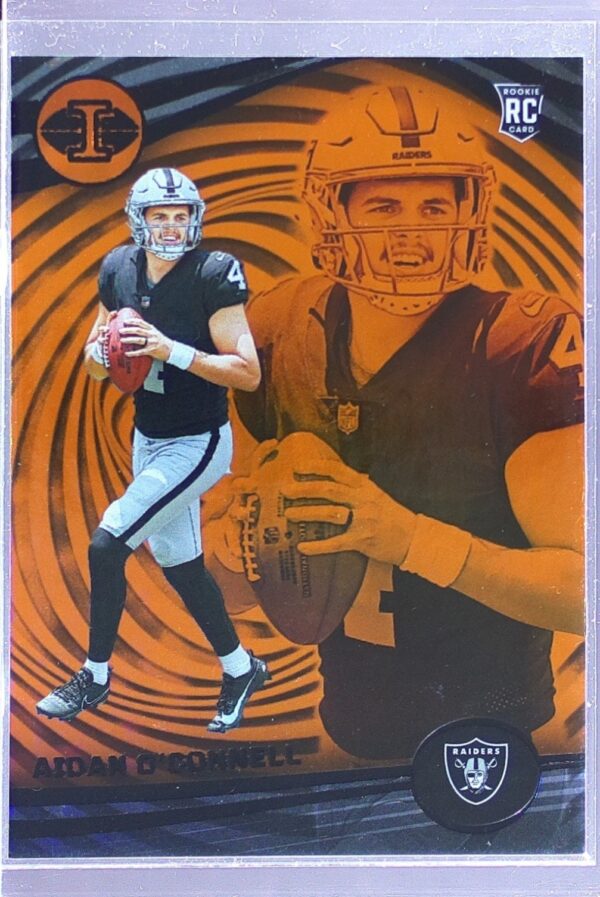 2023 Panini Illusions Aidan O'Connell Orange Trophy Collection RC #59 Raiders