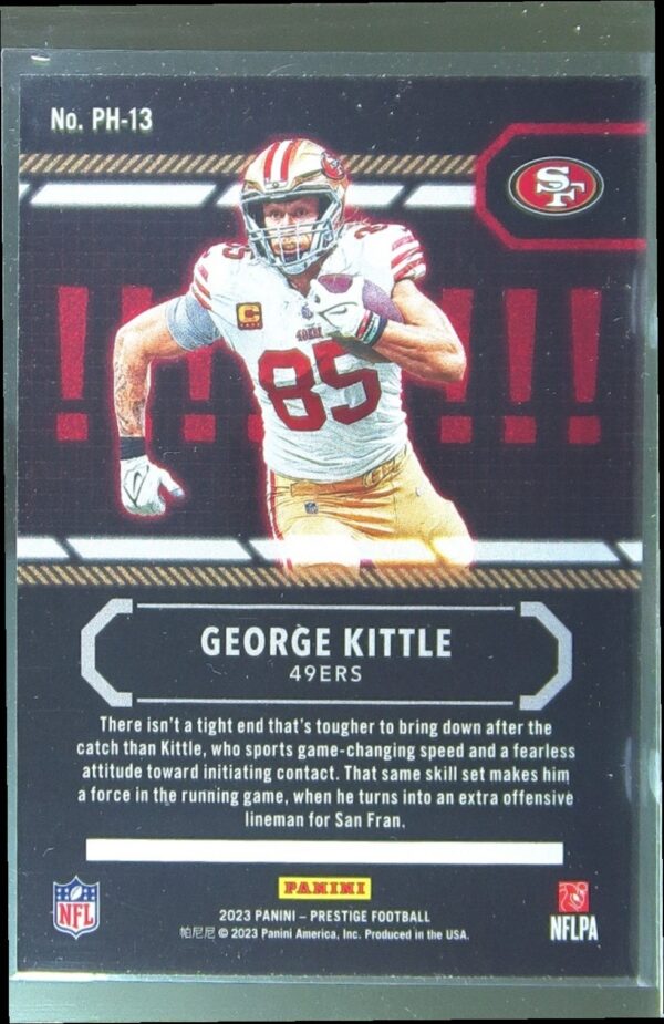 2023 Panini Prestige George Kittle #PH-13 49ers Power House - Image 3