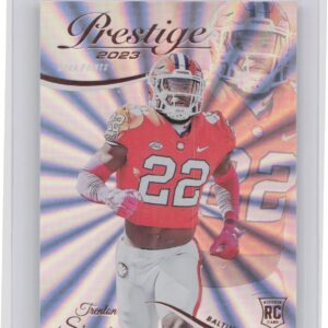 2023 Panini Prestige Trenton Simpson Xtra Points Sunburst #380 Ravens