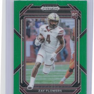 2023 Panini Prizm Draft Picks Zay Flowers Prizms Green #143 Eagles