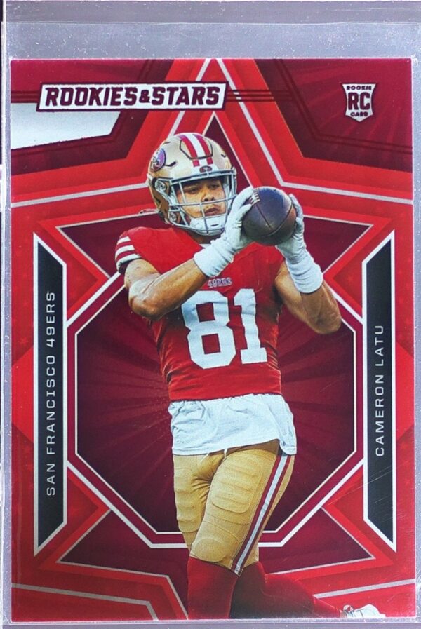 2023 Panini Rookies & Stars Cameron Latu Red RC #115 49ers