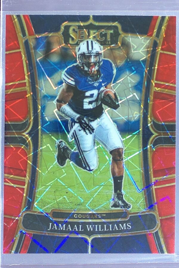 2023 Panini Select Draft Picks Jamaal Williams Red Lazer Prizm #49 Cougars