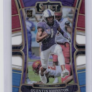 2023 Panini Select Draft Picks Quentin Johnston Tri Color Prizm SN199 #5 Frogs