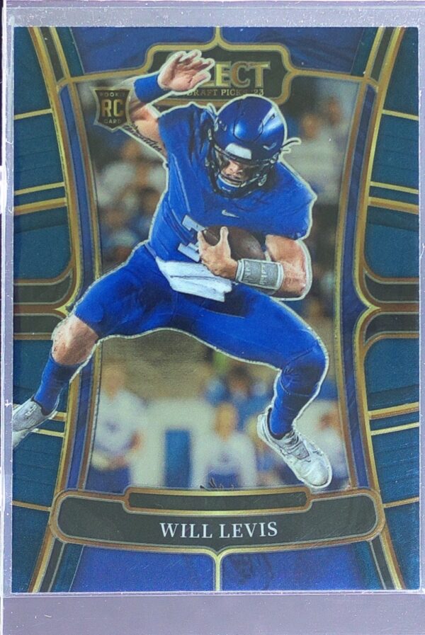 2023 Panini Select Draft Picks Will Levis Blue Retail RC #3 Wildcats
