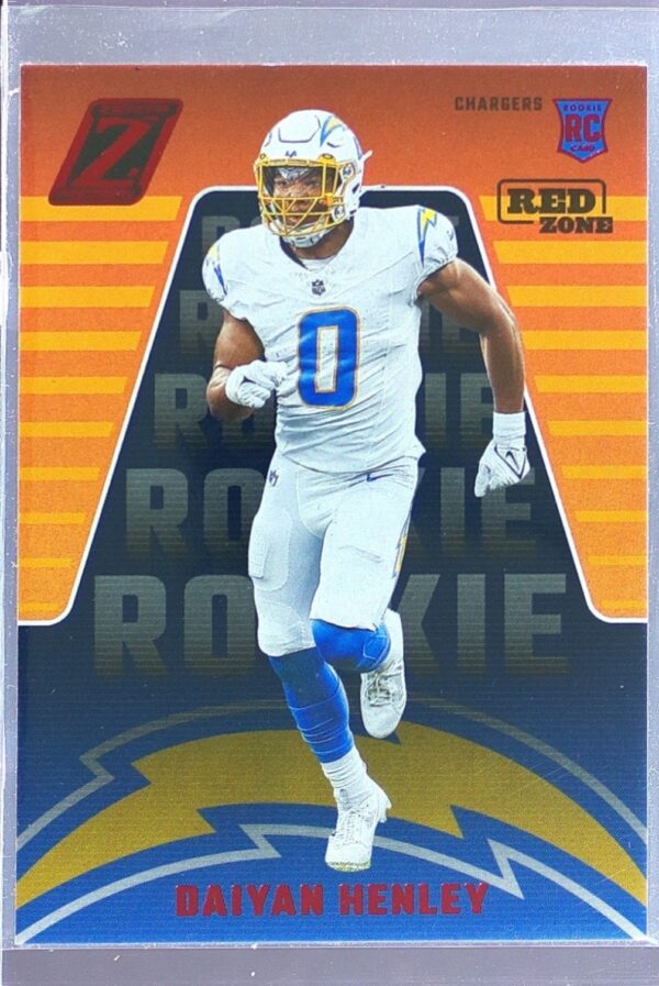 2023 Panini Zenith Daiyan Henley Red Zone RC #124 Chargers
