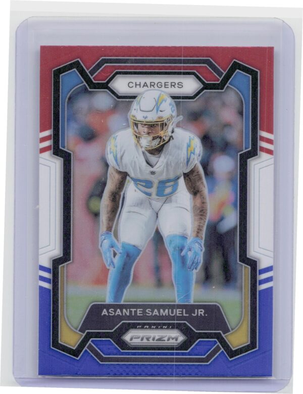 2023 Prizm Asante Samuel Jr. Red White and Blue #152 Chargers
