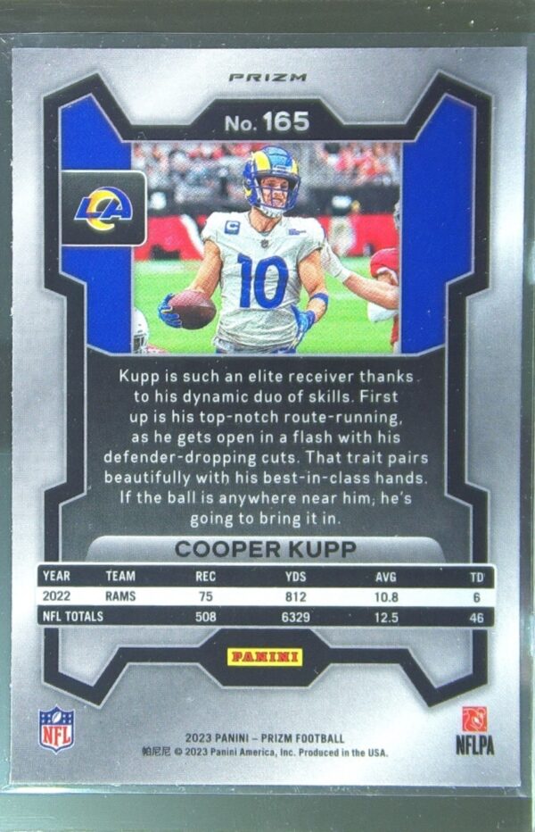 2023 Prizm Cooper Kupp Green Wave #165 Rams - Image 3