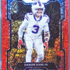 2023 Prizm Damar Hamlin Red Sparkle #27 Bills