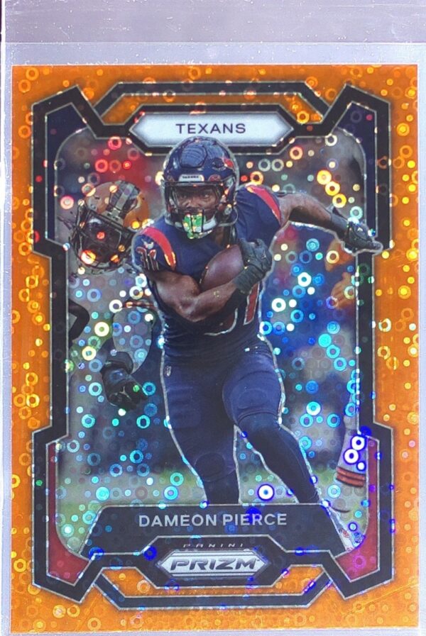 2023 Prizm Dameon Pierce Orange Disco #116 Texans