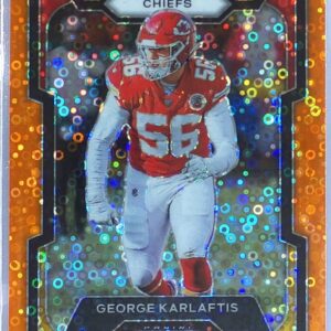 2023 Prizm George Karlaftis Orange Disco #143 Chiefs