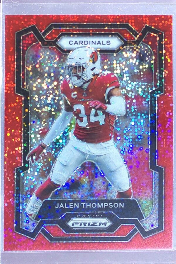 2023 Prizm Jalen Thompson Red Sparkle #8 Cardinals