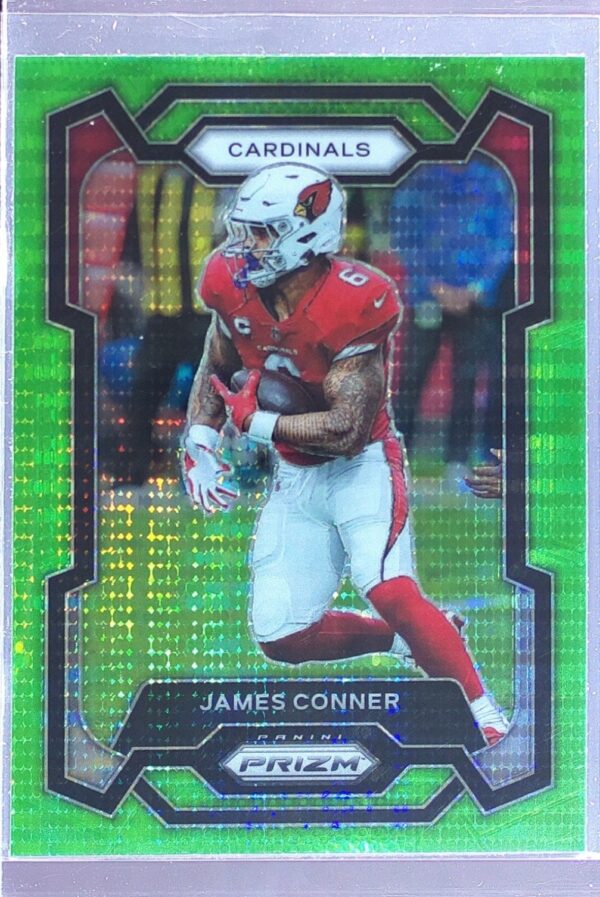 2023 Prizm James Conner Neon Green Pulsar #5 Cardinals