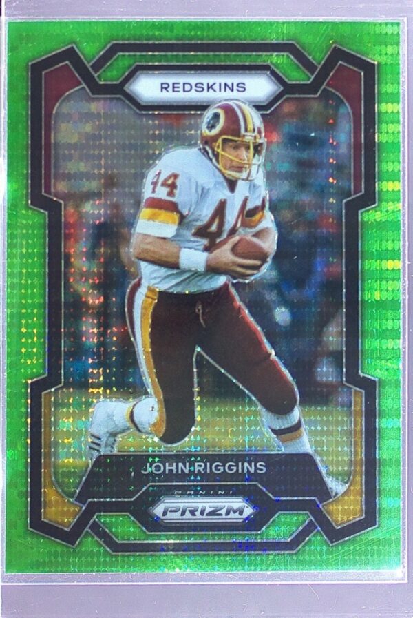 2023 Prizm John Riggins Neon Green Pulsar #297 Redskins