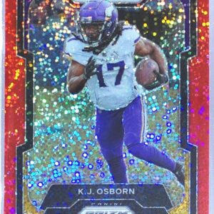 2023 Prizm K.J. Osborn Red Sparkle #194 Vikings