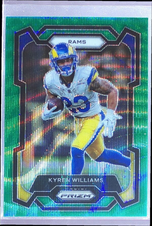 2023 Prizm Kyren Williams Green Wave #167 Rams