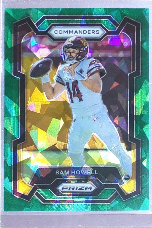 2023 Prizm Sam Howell Green Ice #300 Commanders