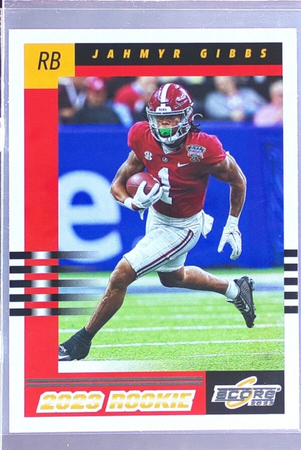 2023 Score Jahmyr Gibbs RC #9 Tide 2003 Throwback Rookies