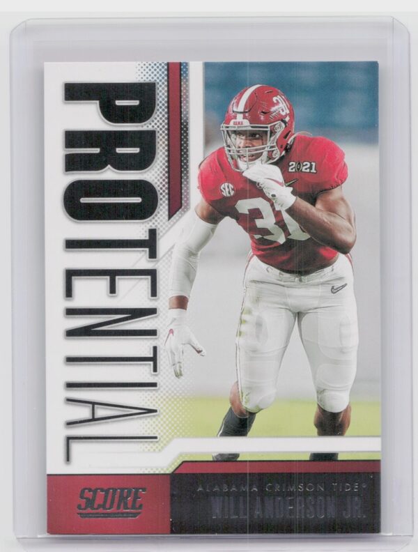 2023 Score Will Anderson Jr. Protential Rookie RC #13 Alabama Crimson Tide