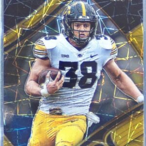 2023 Select Draft Picks T.J. Hockenson Gold Lazer Prizm #174 Hawkeyes