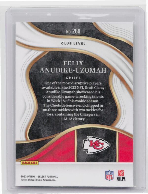 2023 Select Felix Anudike-Uzomah RC #269 Chiefs - Image 3