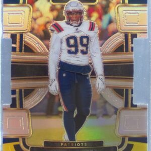 2023 Select Keion White Green and Yellow Prizms Die Cuts RC #69 Patriots