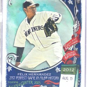 2023 Topps Allen & Ginter Felix Hernandez #SS-11 Mariners Spotless Spans