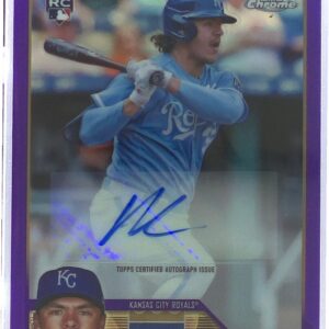 2023 Topps Chrome Update Nick Pratto Auto /250 RC #AC-NP Royals Purple Signed