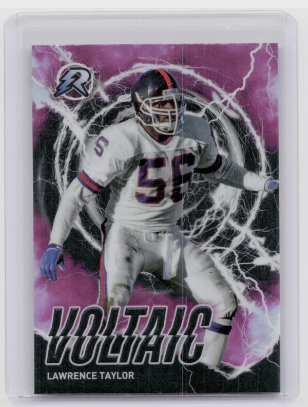 2023 Topps Composite Lawrence Taylor #RV-20 Giants Resurgence Voltaic Pink Ref