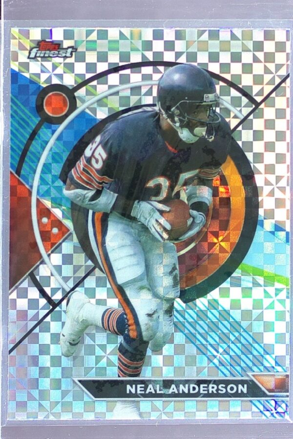 2023 Topps Composite Neal Anderson Finest Checkerboard Refractor #160 Bears