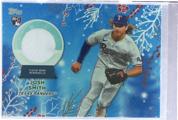2023 Topps Holiday Josh Smith RC JSY #RC-JS Rangers Relics