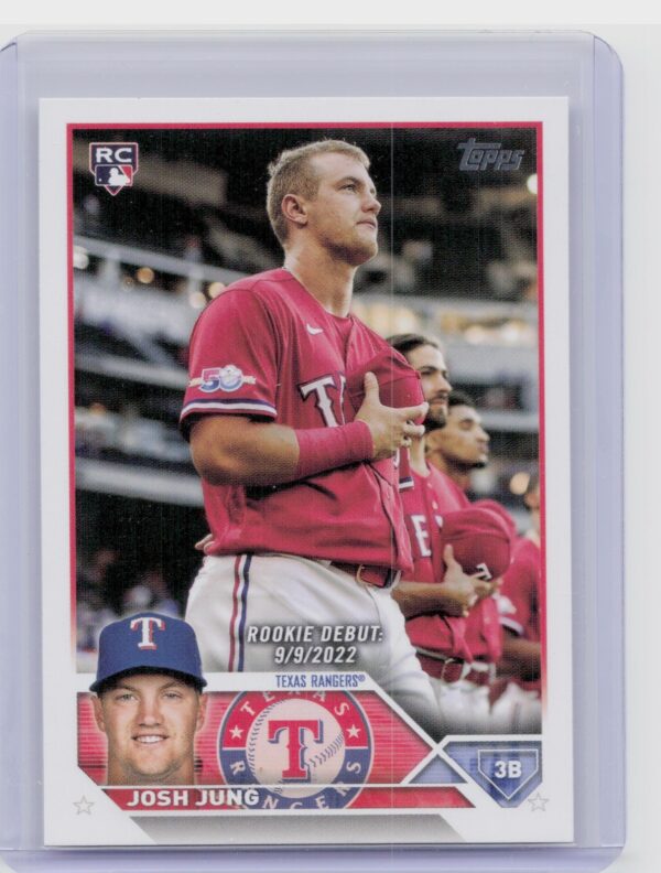 2023 Topps Update Josh Jung Rookie Debut #US308 Rangers