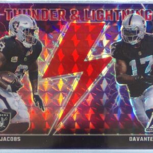 2023 Zenith Davante Adams / Josh Jacobs #13 Raiders Thunder and Lightning Red