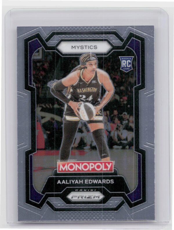2024-25 Panini Prizm Monopoly WNBA Aaliyah Edwards RC 13 Mystics