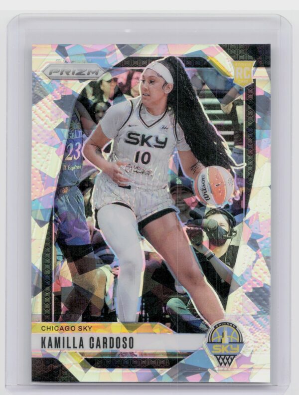 2024-25 Panini Prizm WNBA Kamilla Cardoso Ice Prizms #93 Sky