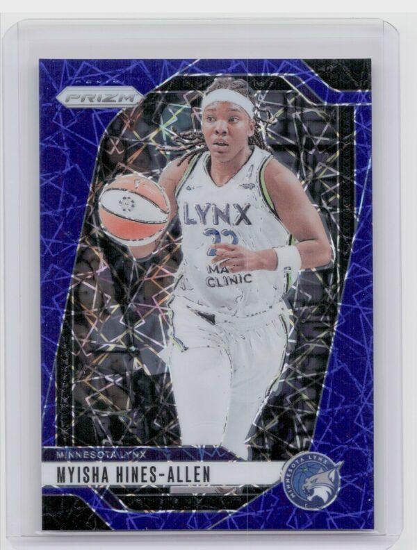 2024-25 Panini Prizm WNBA Myisha Hines-Allen Blue Velocity Prizms #20 Lynx