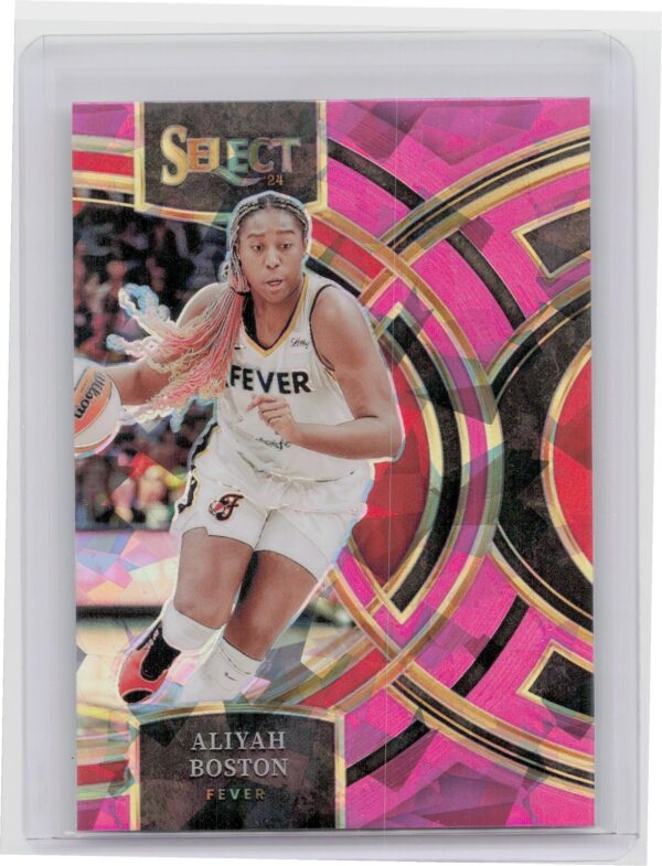 2024-25 Panini Select WNBA Aliyah Boston Pink Ice Prizms 126 Fever