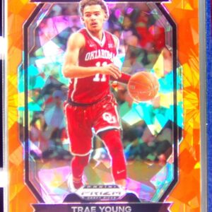 2024-25 Prizm Draft Picks Trae Young #2 Sooners All American Prizms Orange Ice