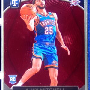 2024-25 Totally Certified Ajay Mitchell Mirror Maroon RC #161 Thunder