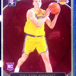 2024-25 Totally Certified Dalton Knecht Mirror Maroon RC #154 Lakers