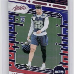2024 Absolute AJ Barner Red and Blue RC 184 Seahawks
