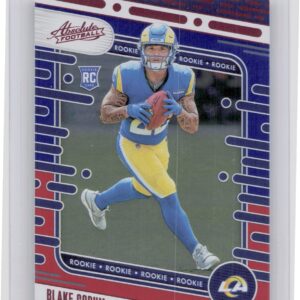 2024 Absolute Blake Corum Red and Blue RC 168 Rams