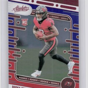 2024 Absolute Bucky Irving Red and Blue RC 186 Buccaneers