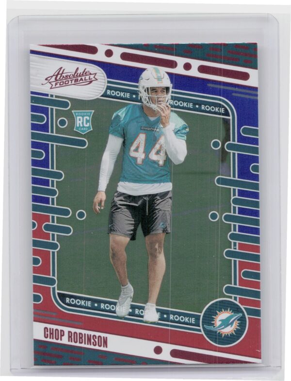2024 Absolute Chop Robinson Red and Blue RC 121 Dolphins