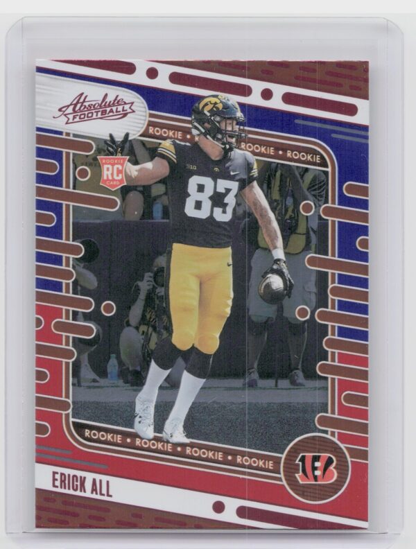 2024 Absolute Erick All Red and Blue RC 182 Bengals
