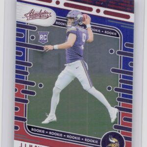 2024 Absolute J.J. McCarthy Red and Blue RC 110 Vikings