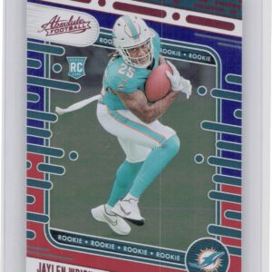 2024 Absolute Jaylen Wright Red and Blue RC 183 Dolphins