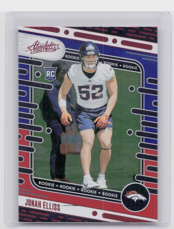 2024 Absolute Jonah Elliss Red and Blue RC 164 Broncos