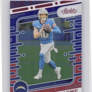 2024 Absolute Justin Herbert Red and Blue 57 Chargers