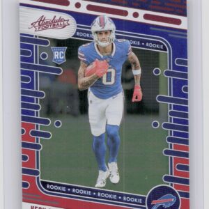 2024 Absolute Keon Coleman Red and Blue RC 133 Bills