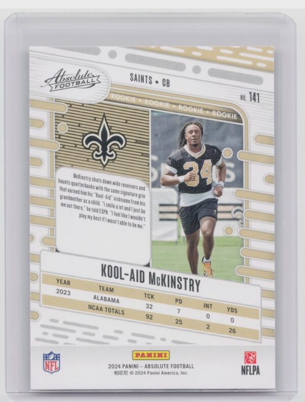2024 Absolute Kool-Aid McKinstry Red and Blue RC 141 Saints - Image 3